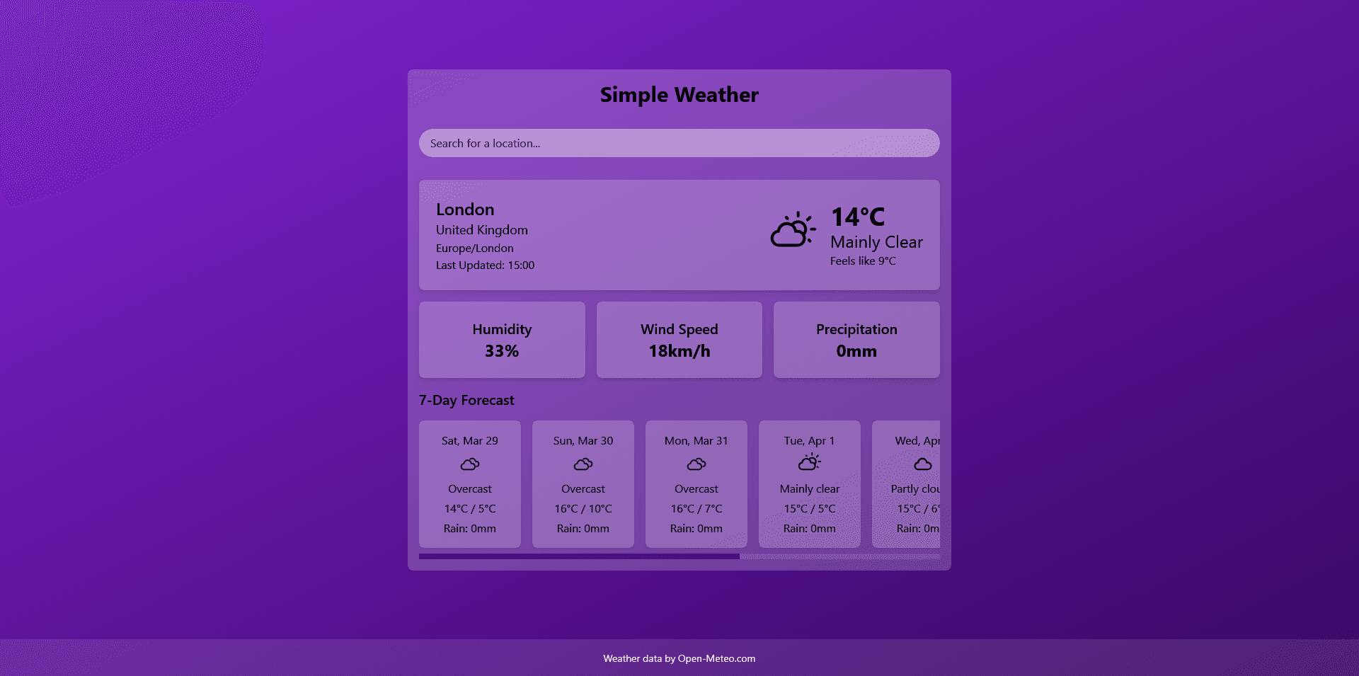 Simple Weather